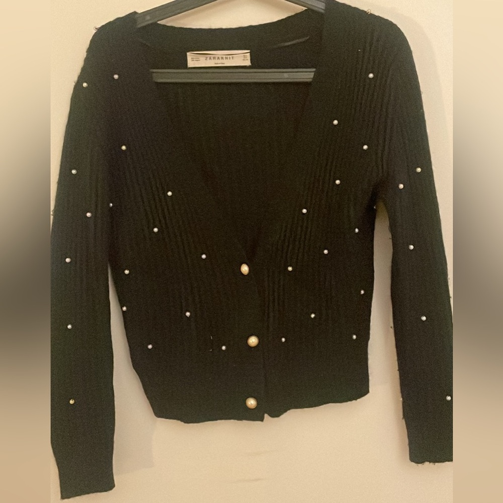 Zara short angora vest